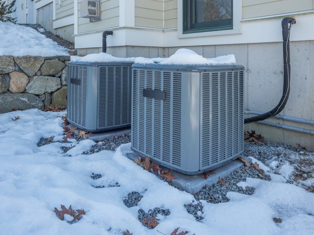 HVAC system outside the house
