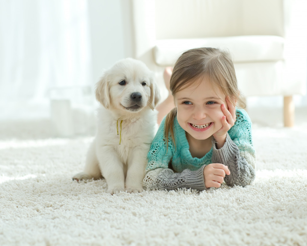 Supervising child when interacting with dog