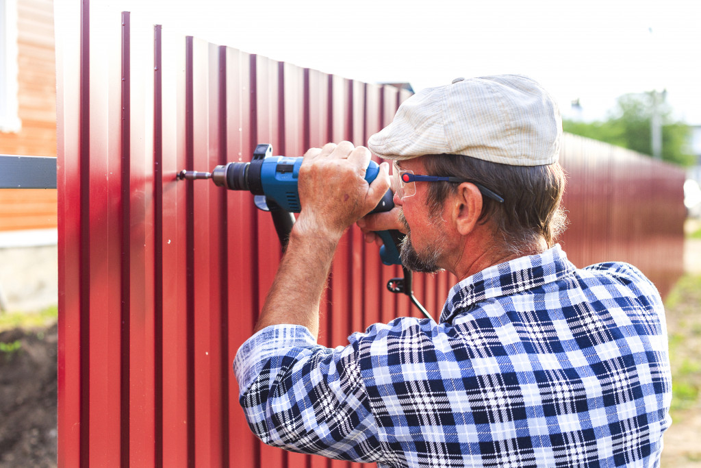 Security barriers for backyard